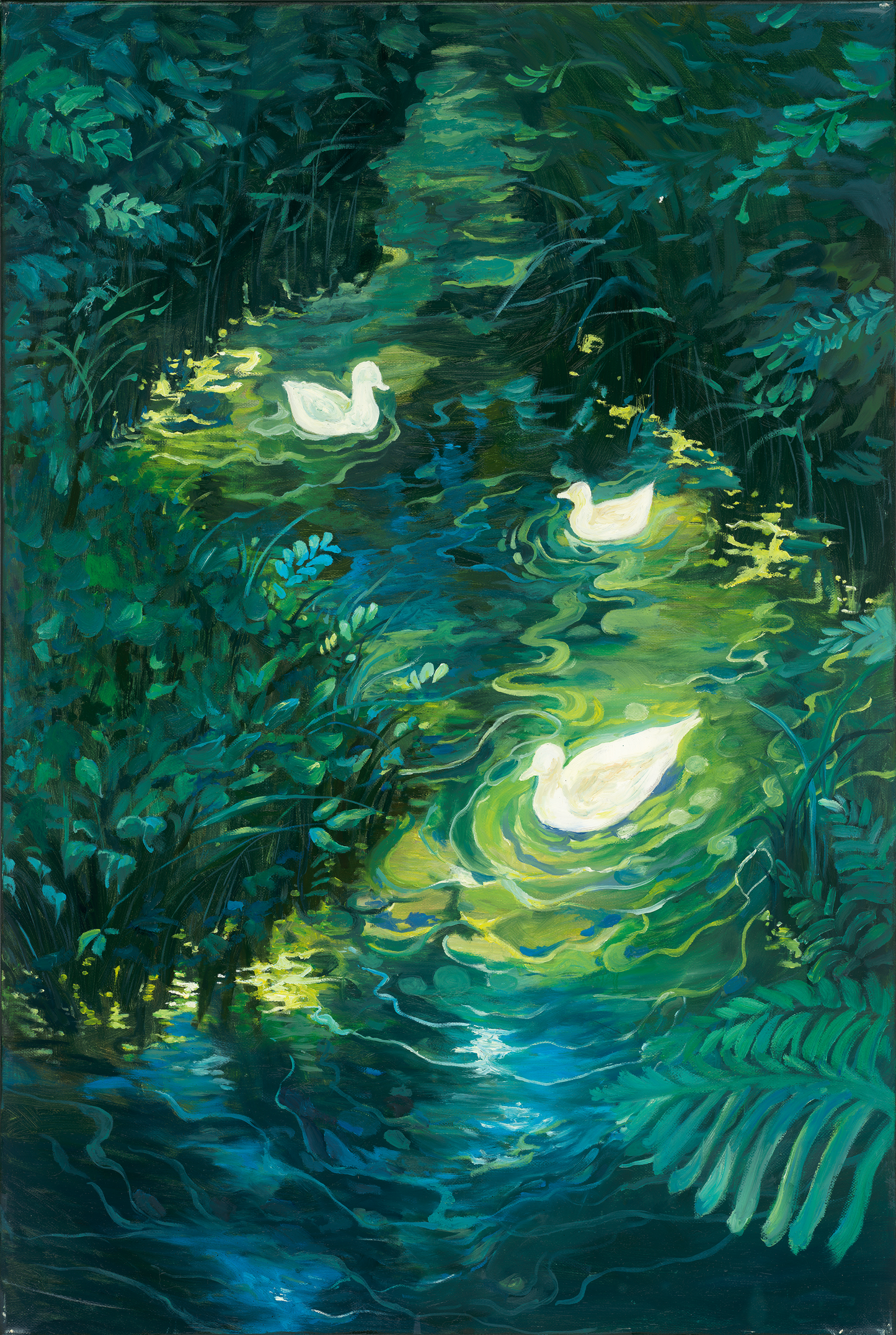 《月夜池塘的小鴨子》| Limited Edition Print