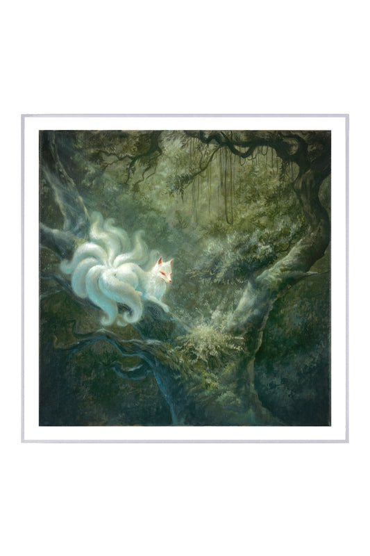 Sunlit Rest — Little Nine-Tailed Fox | Limited Edition Print