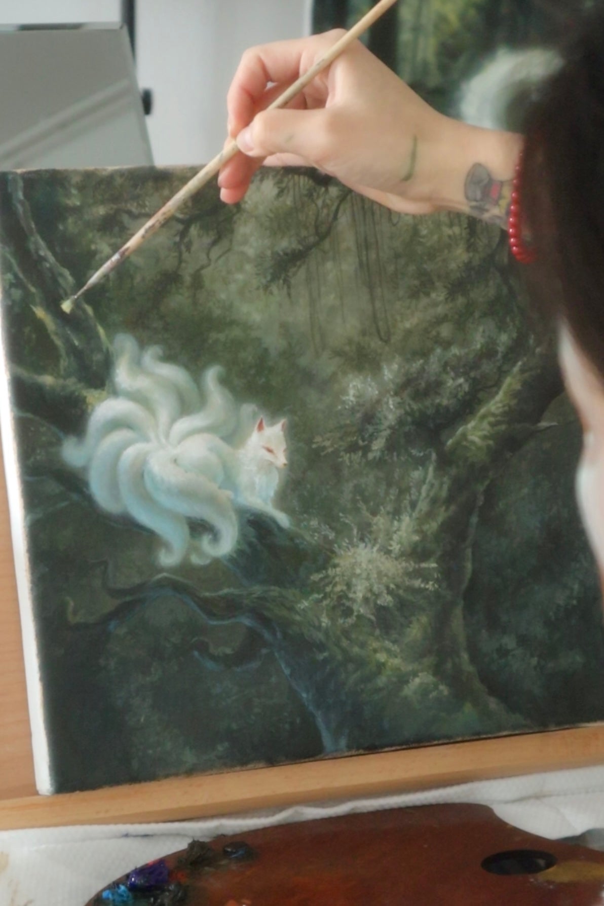 《Sunlit Rest — Little Nine-Tailed Fox》