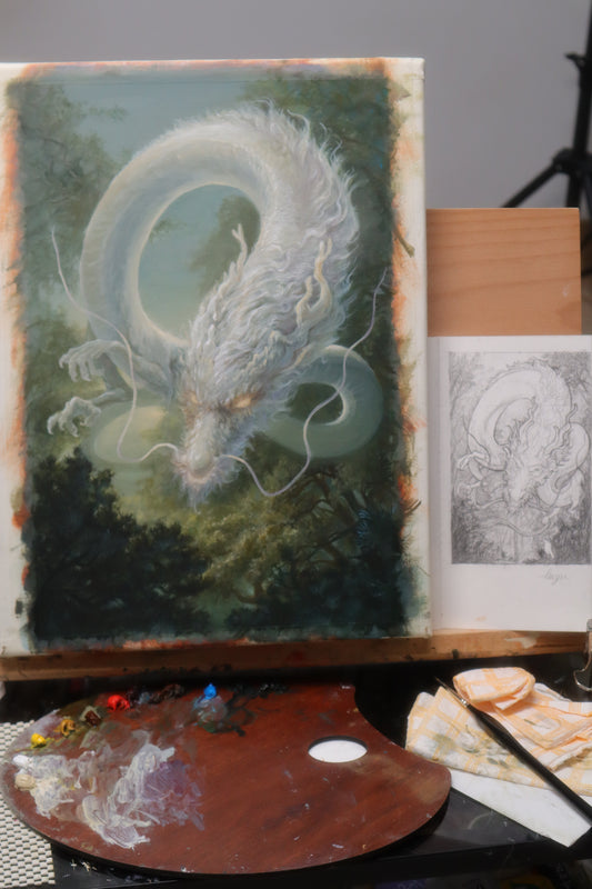 White Dragon at Dusk