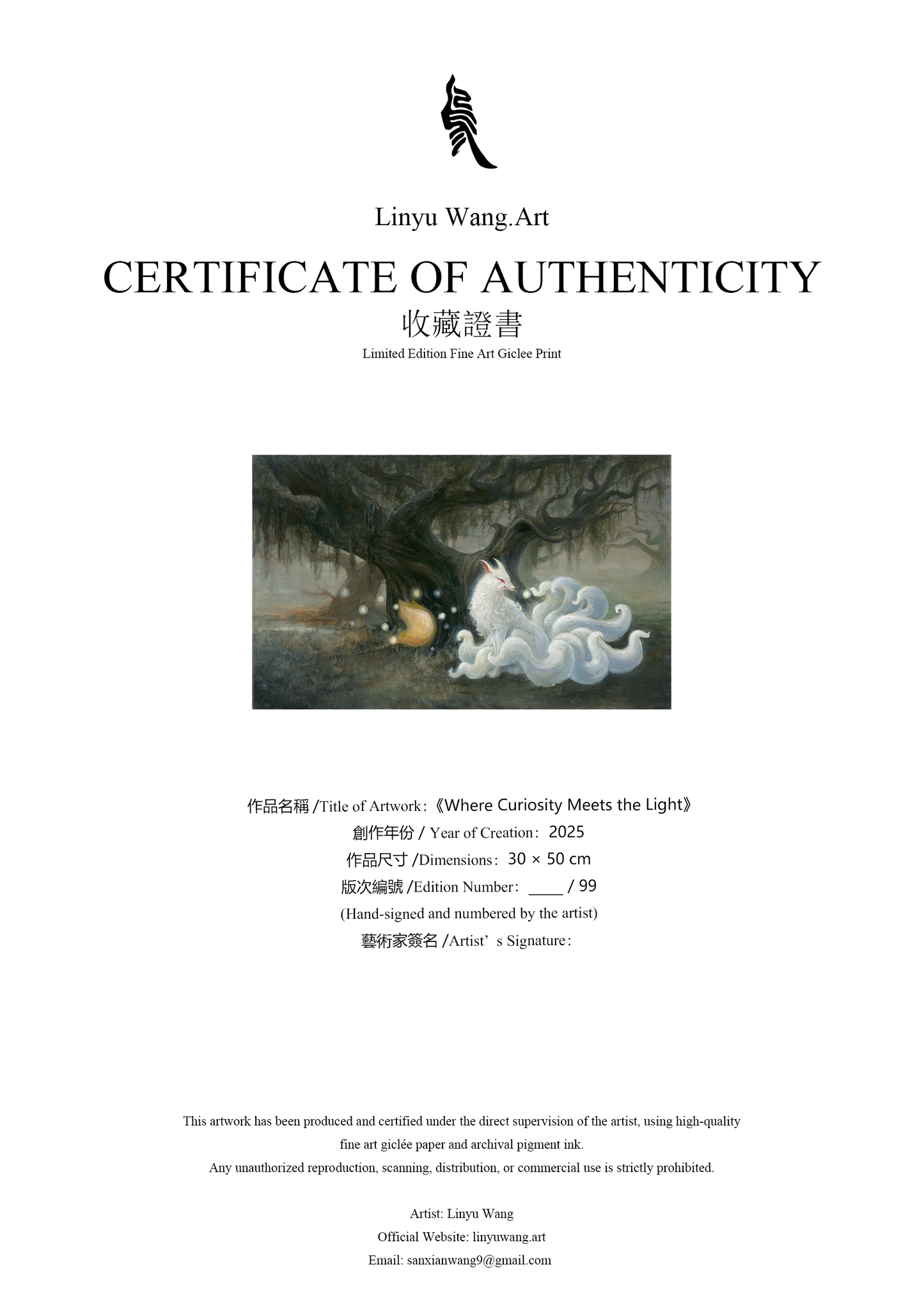 《Where Curiosity Meets the Light》| Limited Edition Print